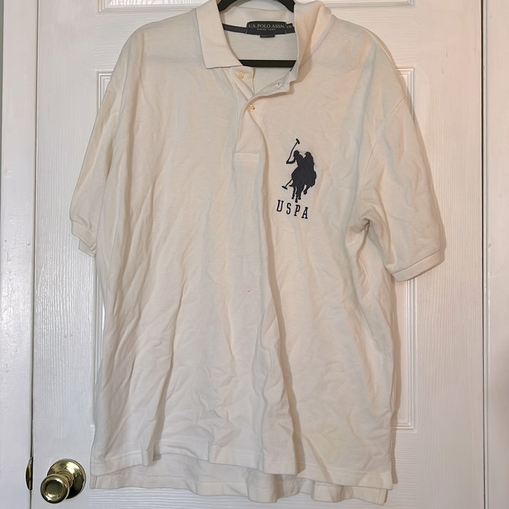 U.S. Polo Assn. XXL White Polo